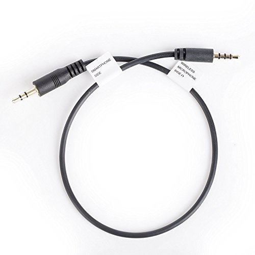 Movo CFP-1 3.5mm TRS (Male) Microphone/Headphone Input Jack to TRRS (Male) Smartphone Adapter for iPhone, iPad & Android - TRS to TRRS Patch Cable