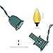 Brizled Faceted C9 Christmas Lights, 16ft 25 LED Mini Lights Set, Connectable 120V UL Certified Christmas String Lights Indoor Outdoor for Xmas Tree, Patio, Porch and Holiday Decorations, Colored