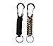 EOTW Paracord Keychain Quick Release Keychain Clip Ring with Carabiner Military Grade Utility Survival Paracord for Keys Knife for Outdoor Camping 2Pack