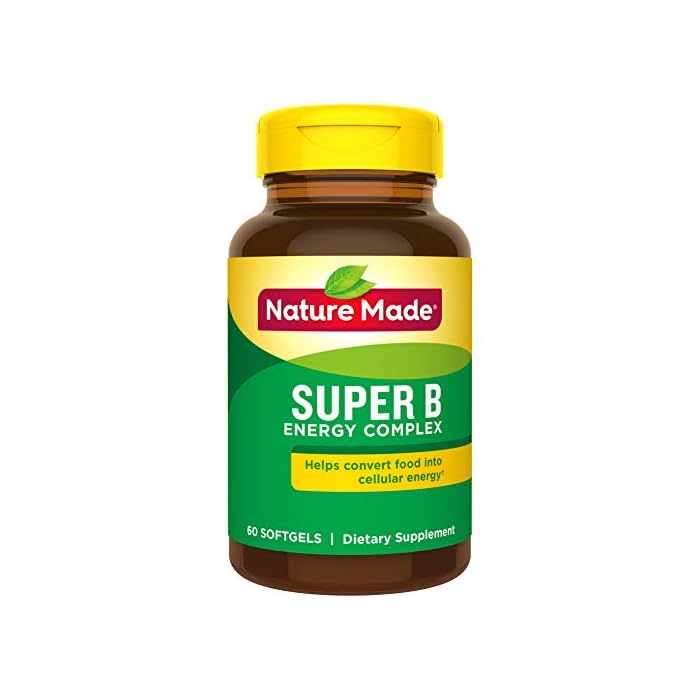 Nature Made Super B Energy Complex Softgels, 60 Count for Metabolic Health† (Packaging May Vary)