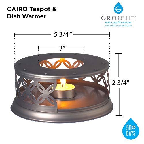 GROSCHE Cairo Premium Teapot Warmer with tea lite candle. For glass