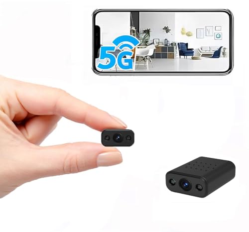 XNJ Telecamera di sorveglianza 4K HD, per interni, 2,4/5 GHz, con batteria