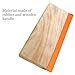 Caydo 9.4 inch Screen Printing Squeegee, 75 Durometer Wooden 4.3 inch Wide