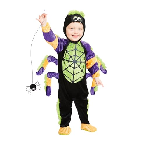 amscan PDBSP06 Childs Little Crawly Spider Halloween Fancy Dress Costume Age 6-12 Months