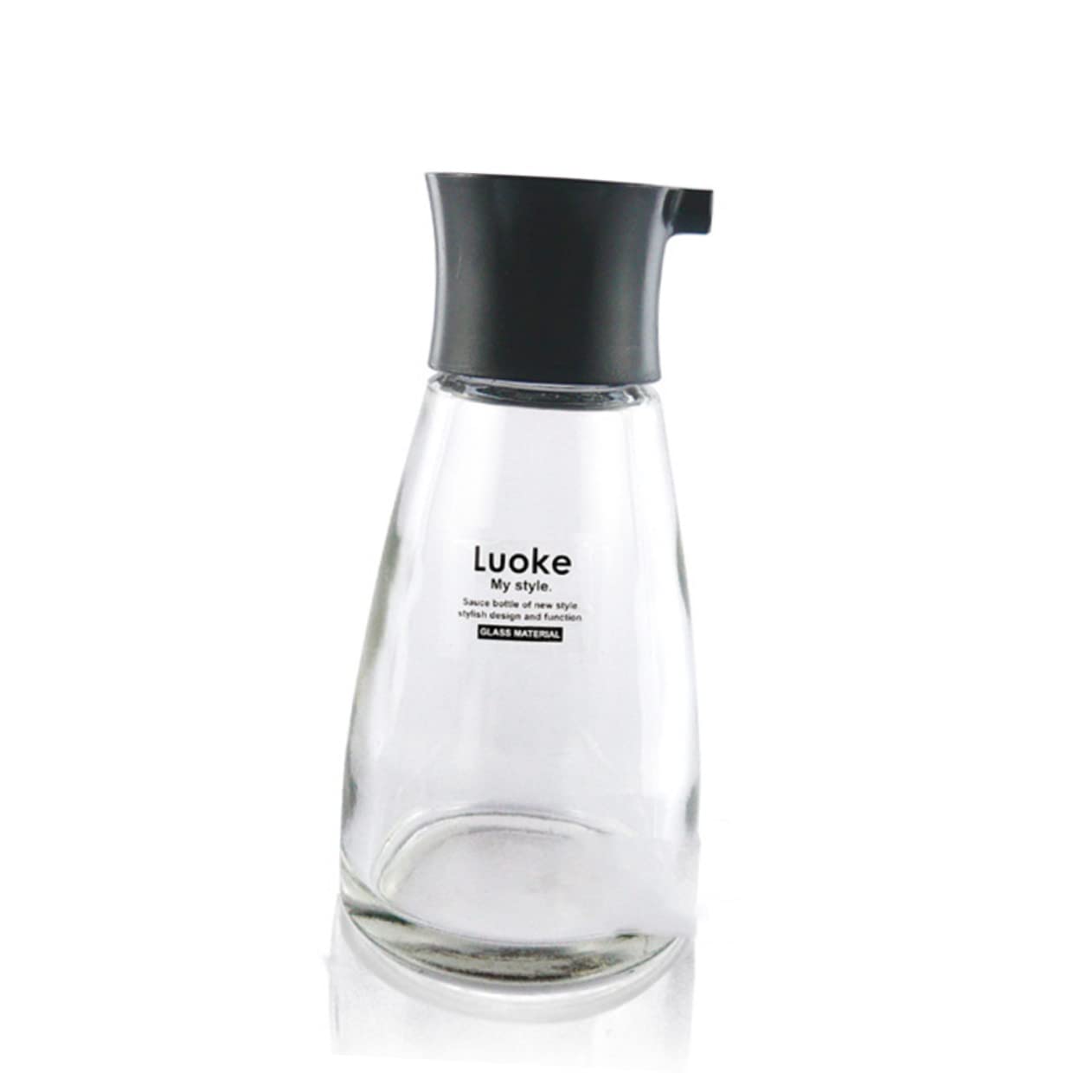 Cabilock Glass Seasoning Bottle Leakproof Soy Sauce Dispenser Creative Kitchen Condiment Jar for Home Cooking