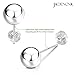 JADENOVA S925 Sterling Silver Earrings Round Ball Stud Earrings for Women Men