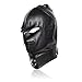 PU Leather Hearing Deprivation Bondage Restraint Mask Hood for Adult Couple Giftthumb 1