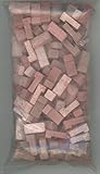 Dollhouse Miniature Red Used Brick Corners (125 Pieces)