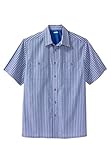 Kingsize Men's Big & Tall Easy-Care Short Sleeve Striped Sport Shirt