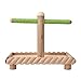 kathson Bird Perches, Parrot Stands Training Playground Play Gym Portable Tabletop Natural Wood Cage Accessories Ideal for Parakeets Lovebirds African Grey Budgiesthumb 4