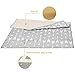 51”Splat Mat for Under High Chair, Waterproof Anti-Slip Floor Mat Washable Baby Food Splash Spill Mess Feeding Mat, Portable Picnic Play Mat and Leak Proof Table Cloth