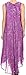 Sakkas 16801 - Laeila Tie Dye Washed Tall Long Sleeveless Tank Top Caftan Dress/Cover up - Purple - OS