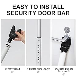 HonesaLoc 2-in-1 Door Security Bar & Sliding Patio