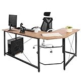 AuAg Modern 66.5‘’ L-Shaped Home Office
