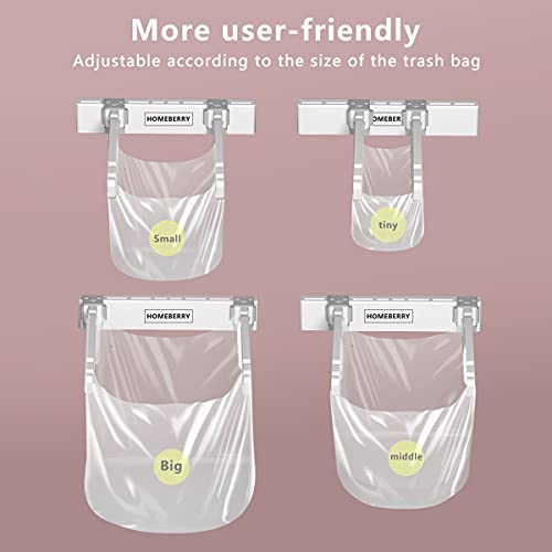 Homeberry Trash Bag Holder, Collapsible Under Sink Trash Can, Small