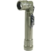Mil-Tec Large LED Anglehead Flashlight, Olive Drab, Hand Held, 15143201