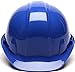 Pyramex Safety Products HP14060 Sl Series 4 pt. Snap Lock Suspension Hard Hat, Blue