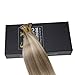 Sunny 20inch Remy Brazilian Hair Extensions Fusion I Tip Human Hair 1g/Strand Dark Ash Blonde Highlight Bleach Blonde Keratin Stick Tip Human Hair Extensions 50G