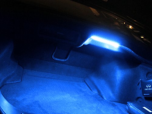 iJDMTOY (1) 18-SMD-5050 LED Strip Light For Car Trunk Cargo Area or Interior Illumination, Ultra Blue