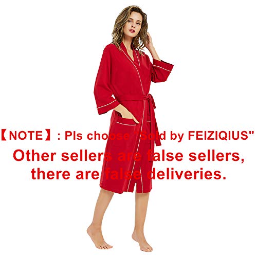Mamoo Robe M&M Mymoon Womens Cotton Robe Soft Breathable Kimono Robes Knit ...