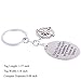 Best Friends Keychain, Sister Keychain, Side by Side Or Miles Apart, Long Distance Friendship Gifts, Stainless Steel Keychain Keyring