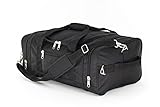 North Star Sports 1050 Tuff Cloth Flight Carry-On Luggage Bag, Black, 21