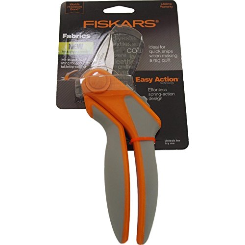 Fiskars 8.5 Inch Softouch Spring Action Rag Quilter Snip