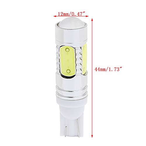 NNDA CO 1Pc T10 7.5W W5W 5 SMD COB LED Car Lamp Signal Light Width License Plate Bulb