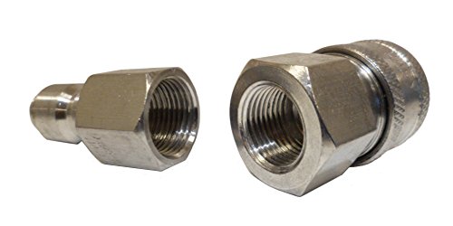Ultimate Washer 18709 3/8-Inch Stainless Steel Quick Connect Pressure Washer Adapter Set, Max Pressu - //coolthings.us