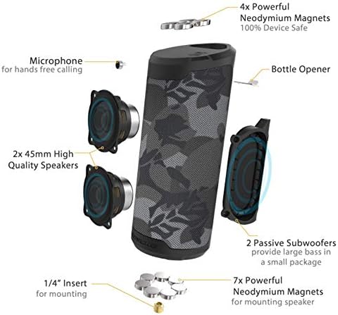 scosche boombottle magicmount wireless bluetooth speaker