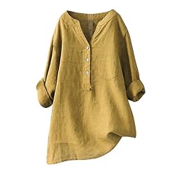 Linen Shirt Women,Prime of Day of Deals Today Today