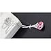 HuntGold 1X Artificial Rhinestone Diamond Crystal Pendant Chain Necklace Lovers Gift(pink)