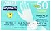 Vinyl-Touch Medical Quality Disposable Gloves, Latex Free and Powder Free, 50-Count Boxes (Pack of 4)