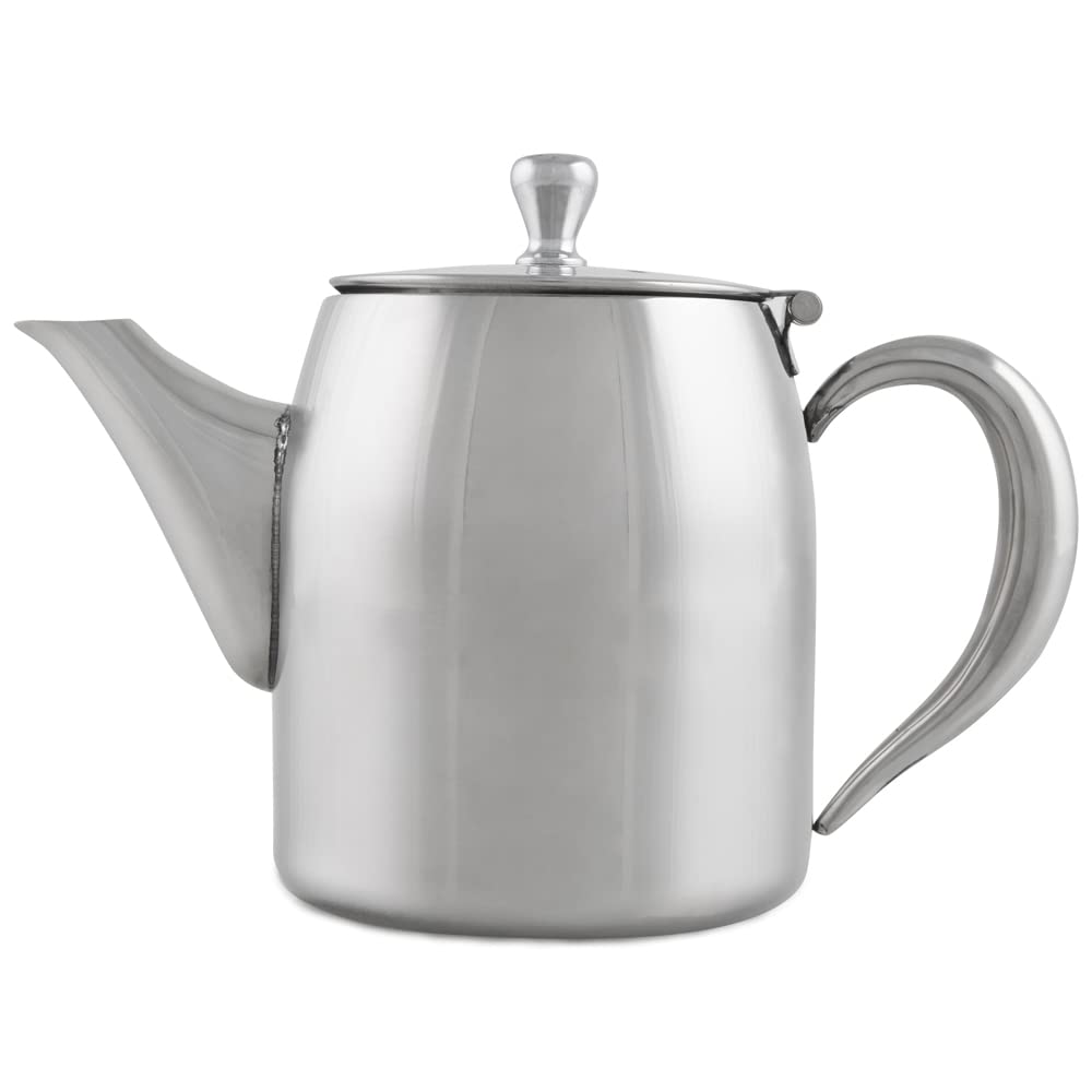 Apollo SS Teapot 0.5L 18oz, Stainless Steel, Silver, 18.5x9x12, 7064
