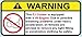 FJ Cruiser V6 Funny no bra warning decal, perfect sticker gift