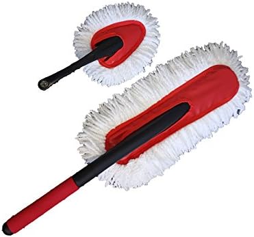 Car Duster Kit, Washable Microfiber Interior and Exterior Multi Surface Cleaner, Professional Detailing Tool. Wax Treated