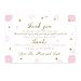 Paper Clever Party Pink and Gold Baby Shower Thank You Postcards (15 Pack) Twinkle Little Star Notecards Only - Eco-friendly Postal Note with Message from Girls – Royal Princess– Printed 4x6