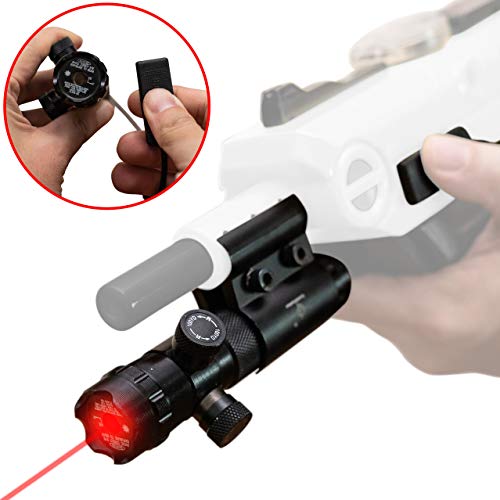 Cosy Meadow Ultimate Laser Sight Beam | Clicker Adjustment Knobs & Pressure Switch | Works with Bug & A Fly Salt Gun 3.0 2.0 & All Versions of Insect Assault Shotgun | Airsoft BB Pump Shooter Rifles