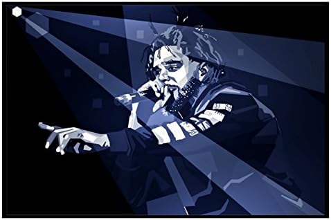 HUGE J Cole Poster • 24x36 • $0 SHIPPING IN USA (24x36 Midnight Blue)