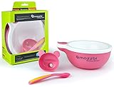 Baby Feeding Bowls with Spoon - With Pour in Hot water Funnel to Keep Food Warm by Mozzbi