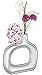 Halter HAL-268 Fine Ceramic Vase with a Metallic Chrome Like Finish– Ideal for Home décor or for Party centerpieces, Sturdy, and Stylish Idea! (Small)