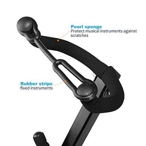 IRICH Saxophone Hanger, Flat Wall Holder for Alto or Tenor Sax, Tenor Sax Stand, Musical Instruments Safe without Hard Cases