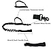 yisibo Tactical Bungee Dog Leash with Two Safty Handle for Small Medium Dogs (Black)