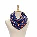 Kingfansion Women Ladies Fox Pattern Print Voile Wrap Shawl Scarf