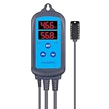 Inkbird Digital Pre-Wired Outlet Dual Stage Humidity Controller IHC-200 for Mushroom Ventilator Fan Crawl Space Curing Meat Humidifier Dehumidifier
