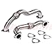 Exhaust Up Pipe and EGR Valve Kit - Fits Ford 6.4L 6.4 2008-2010 Powerstroke Engines - DK Engine Parts (Up Pipe With EGR Valve Kit)