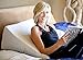 Relax Home Life - Foam Bed Wedge Bamboo Pillow with 1.5 Memory Foam Topper and Stay Cool Removable Cover (25W x 25L x 12H)