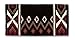 Mayatex 1431-7 New Phoenix Wool Saddle Blanket 38in x 34in Coffee/Red/Cream 38in x 34in