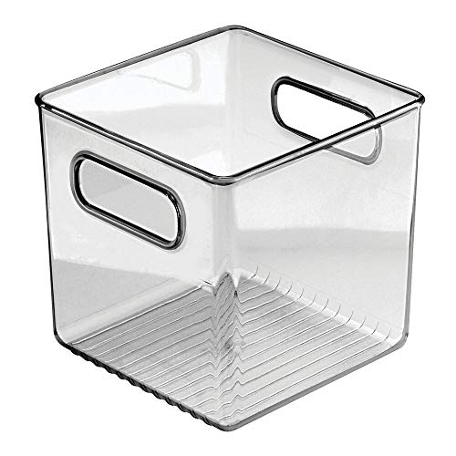 mDesign Plastic Storage Organizer Container Cube Bin Holders with