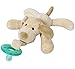 Hibery Puppy Pacifier, Brown Plush Animal Pacifier, Infant Pacifier for Newborn Boy&Girl